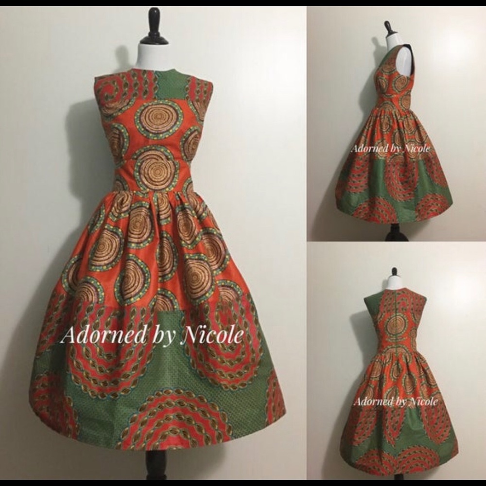 African Print Dress size L/XL